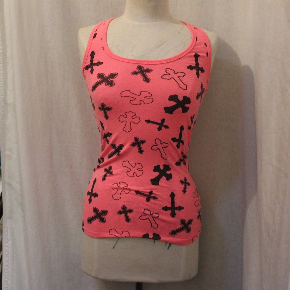 Rue21 Pink Racerback Tank szS